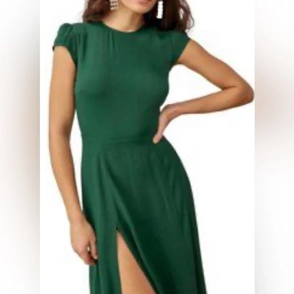Reformation Gavin Emerald Midi Dress - Picture 3 of 8